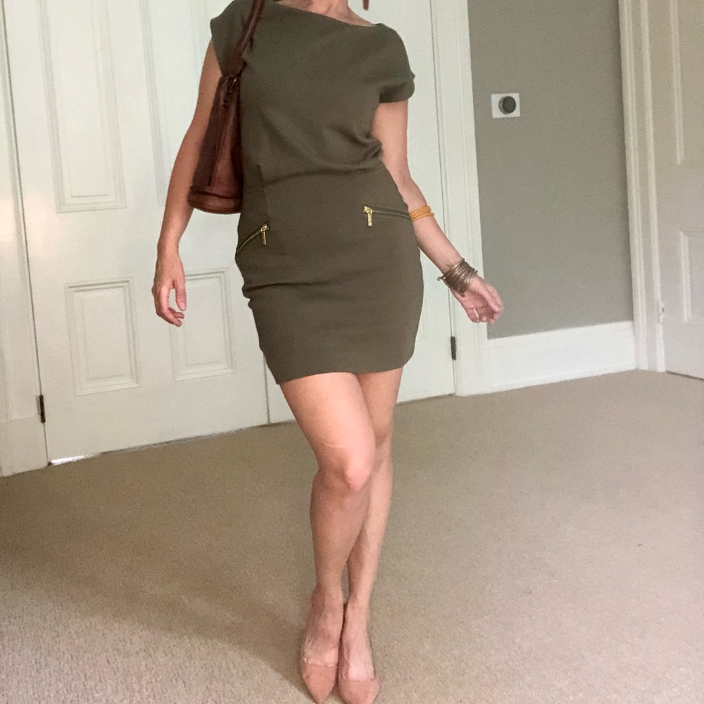 Michael Kors, size 2, army green dress